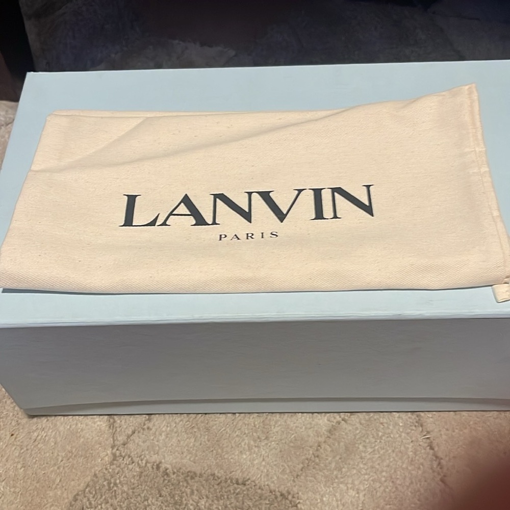 LANVIN Men's Arpege Slide Sandals - Picture 11 of 12